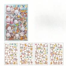 Animated Cartoon Cute Fresh And Sweet New Series Stickers High Value Cartoon Cute Free Cutting Landscaping Stickers