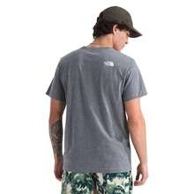 The North Face Core Half Dome Short Sleeve Tee -Men's |  | Men Sports Tees & Tanks - TNF Mid Grey Heather / TNF White - View 3