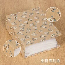 1 pieza Álbum de fotos de tela con estampado floral (Puede contener hasta 100 fotos de 4x6 pulgadas), Álbum de colección de fotos, Álbum de recuerdos familiares y de pareja, Adecuado para jóvenes, Fotos de boda y familiares, Álbum de cumpleaños y crecimiento, Almacenamiento de fotos de Navidad y San Valentín - Multicolor - Ver 5