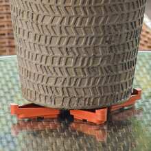 4pcs Flower Pot Riser Pads, Flower Pot Ventilation Pads, Flower Pot Raised Bottom Pads, Bottom Ventilation Anti-Rot Pads, Ventilated Raised Flower Pot Feet Pads, Modular Bottom Flower Pot Pads