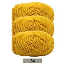 3件組/(140-150g) 5股混色毛線，約50g/件，適合春夏使用，中粗軟線，完美適用於手工編織、DIY手工藝、針織與鉤針，柔軟且多用途 - 彩色 - 查看 26