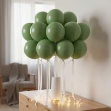 63pcs/123pcs (1 Set) Retro Green Party Decorative Balloons, Wreath Arch Balloon Set, DIY Balloon Tree, Balloon Arch, Birthday, Wedding, Valentine's Day, Party Decorations, Holiday, Wedding Balloon Bouquet, Balloon Set - Multicolor - View 8