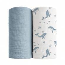 Unisex Baby Swaddle Blanket, Soft & Breathable Newborn Receiving Blanket, Essential For Baby Christening - Multicolor - View 8