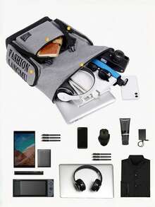 大容量时尚背包，多口袋街头风背包，适合校园和城市通勤，时尚多隔层旅行背包，耐用背包，适合学生和商务人士周末郊游和工作通勤，樱桃吊坠，樱桃钥匙扣，背包书包