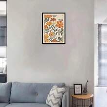 两幅波西米亚风花卉墙画 - 充满活力的野花和树叶设计，无框帆布画，适用于客厅、卧室、儿童房装饰，室内/室外皆可使用，现代经典风格，无框墙面装饰，朋克风格，无框帆布画，墙面装饰 - 彩色 - 查看 14