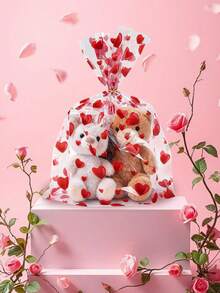 10/30个装心形透明铝箔礼品袋，塑料礼品包装袋，礼品包装袋，收纳袋，新娘送礼会装饰，婚礼装饰，婚礼派对用品，订婚仪式，婚礼回礼，派对回礼袋 - 彩色 - 查看 7