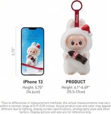 1 Random POP MART Labubu Coca Cola Plush Doll Toy Blind Box Single Box Cartoon Cute Collectible Action Figure Desk Ornament Ideal Festival Gift For Family Friends - Red - View 3