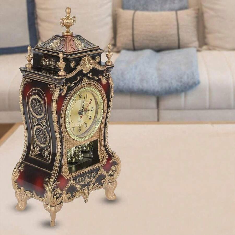 Senmeo Vintage Table Clock - Red - View 1