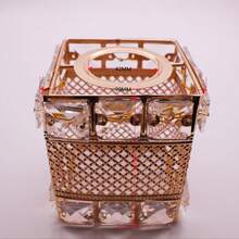 E27 Crystal Pendant Light Shade, Minimalist European Style Candle Chandelier Decorative Lamp Shade - Multicolor - View 9