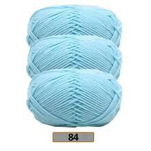 3件組/(140-150g) 5股混色毛線，約50g/件，適合春夏使用，中粗軟線，完美適用於手工編織、DIY手工藝、針織與鉤針，柔軟且多用途 - 彩色 - 查看 44
