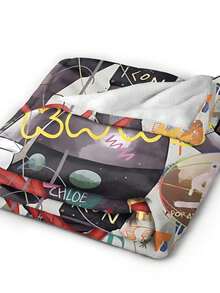 Kawss Kawaii Kaw  Blanket Flannel Blanket, Super Comfortable Winter Warm Blanket Summer Air Conditioning Blanket, Soft And Light Bed Sofa Decoration, Not Easy To Shed, - 黑色 - 查看 4