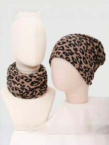 2-In-1 Fashionable Leopard Print Neck Gaiter & Face Mask For Women - Lightweight, Versatile For Sports, Outdoor, Driving, 2 Leopard Print Patterns Available, Adjustable Stretchy Fabric, Versatile Hairstyle, Thin, Elastic, Warm And Comfortable