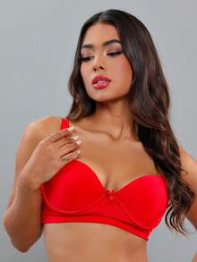 Kit Of 3 Basic Women's Bras With Reinforced Cups And Adjustable Straps, Sizes S To XL, For Everyday Use. - BLACK NUDE WHITE - View 3