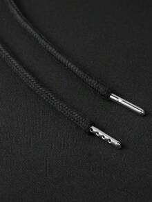 Men's Fleece-Lined Hoodie|Men's Patterned Hoodie|Intricate Black-White Spider Web With Graffiti Text|Comfortable And Warm|Ideal For Daily Casual And Halloween Wear + Men's Gift|Unisex|Made In USA|Domestic Shipping|Factory Direct - Black - View 5