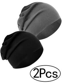 4顶轻薄透气的四季通用针织帽，适合睡眠、化疗、跑步、骑行、徒步、钓鱼等运动。 - A - 查看 10