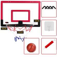 1个迷你篮球架，家用健身可折叠篮球架，免打孔壁挂式背板，室内运动