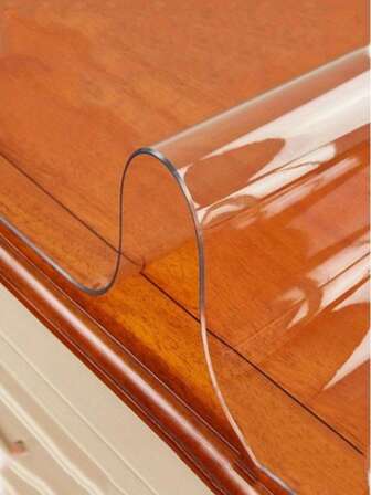 1.0mm/1.5mm/2mm Thick Minimalist Furniture Surface Protection Crystal Clear PVC Mat, Rectangular/Square Roll, Suitable For Coffee Tables, Nightstands, Dining Tables, Desks, Versatile For Daily Use Year-Round