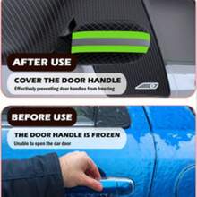 Winter Car Anti-Snow Protector! Thick Anti-Freeze Magnetic Front Windshield Cover, Easily Withstand Ice, Snow And Frost, Let Your Car Start And Go Immediately - Black - View 5