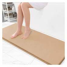 Memory Foam Bath Mat 47x17, Extra Soft And Absorbent Bathroom Mats, Non Slip Washable Carpet For Floor, Shower And Tub, - 多色48 - 查看 1