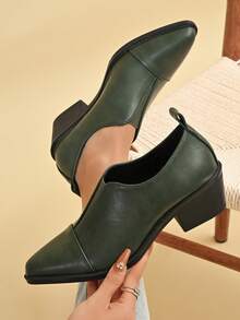 New Casual Comfortable Versatile Slip-On Elastic Women's British Style Business/Commute/Office/Holiday Loafers