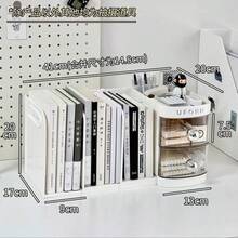 Retractable Desk Organizer With Bookshelf And Drawers – Functional Design For An Inspiring Space! - Multicolor - View 3