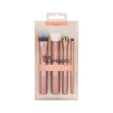 GSYY Prep And Prime Makeup Br Set Ideal For Eoliating And Applg Primers Sturizers And Serums Ske Tools Nthetic Brist Cruelty-Free And Vegan 4 Piece Set - 米色 - 查看 2
