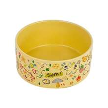 Cartoon Print Ceramic Cat Bowl, Material Pet Food Bowl, Anti-Slip & Neck Protection Cat/Dog Feeding Bowl - Multicolor - View 13
