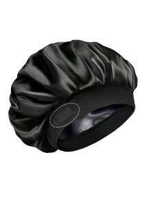 Reversible Satin Bonnet Cap, Adjustable Women Sleep Cap, Double-Sided Hair Care Cap - A - View 7