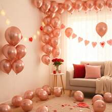 63 pezzi/123 pezzi (1 set) Decorazione palloncini per festa in oro rosa, set di arco e ghirlanda di palloncini, albero di palloncini fai-da-te, arco di palloncini, compleanno, matrimonio, San Valentino, decorazione festa, festival, profumo di palloncini per matrimonio, set di palloncini - Multicolore - Visualizzare 9