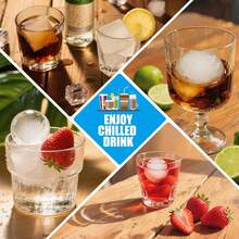 1pc 6 Grids Silicone Ice Cube & Ball Tray Set - DIY Ice Mold Maker For Whiskey, Cocktails, Kitchen & Bar - Festive Holiday Shapes For Christmas, Halloween, Easter, Valentine's Day, Ice Cube Tray Kitchen Kitchen Accessories Ice Cube Maker , Refrigerator Ice Cube Mold, Fits Tea, Coffee Back To School - Multicolor - View 7