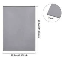 2pcs Laser Rubber/Stamp Rubber Sheet 31x22cm For Laser Engraving Machine To Make Stamping Plate - Grey - View 4