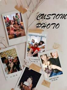 1pc/5pcs/10pcs Custom Photo Booth Prints, Personalize Photo Booth Prints, Wedding Photo Booth Cards, Photo Booth Strip Frame - Multicolor - View 7