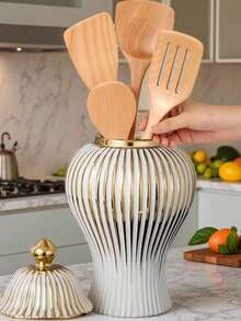 1 chiếc bình gốm sứ cao cấp Châu Âu, lọ đựng, trang trí phòng khách tại nhà, phòng trưng bày, khách sạn, đồ trang trí bàn, bình hoa trang trí nhà, quà tặng ngày lễ, quà tặng cho bạn bè, gia đình, bình hoa trang trí phòng, bình thủy tinh - Nhiều màu - Xem 4