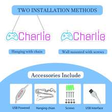 Customized Gamer Username Neon Sign Room Decor, Christmas Decoration, Personalized Game Tag Neon Light, Custom Game Logo, Twitch Neon Light, Gaming Gift, Husband Gift, Handmade Username Gift - 12 Colors - View 8