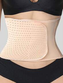 1 Pc Women Waist Trainer For Belly Fat, Tummy Control And Abs Belt, Women Corset Shaper, Lower Abdomen Shaper And Fitness Support,Waist Trainer Girdle,Gym - Khaki - View 1