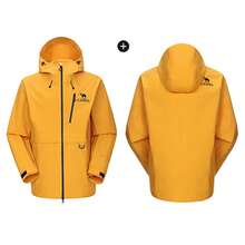 CAMEL CROWN Men's Outdoor Windbreaker Jacket, Triple Protection Single Layer Windproof Jacket, Men's Windproof Waterproof All-Season Jacket, Single Layer Hiking Jacket - Millet Yellow - View 4