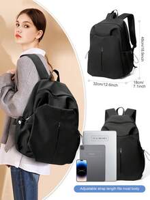 Waterproof Lightweight Laptop Backpack, Backpack For Women School Backpack For High School College,Unisex School Bookbag For Teens Girls Boys,Multi-Compartment Backapck Casual Daypack For High School College Travel Commute - Multicolor - View 3