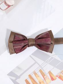1pc Fashionable & Versatile Men's Simple Striped Pattern Bow Tie, Suitable For Daily, Party, And Banquet Occasions - Multicolor - View 13