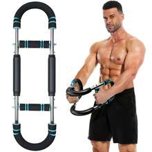 60-100lb Arm Trainer, 2 Levels Adjustable Resistance Chest Enhanced Strenthener Workout Equipment – Portable Chest Clip Trainer And Arm Exerciser For Visible Gains And Sculpted Muscle - Màu xanh lam - Xem 1