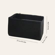 1pc Large Capacity Multi-Function Toiletry Bag, Coin Purse, Phone Pouch, Travel Organizer Bag, Desktop Organizer, Portable Cosmetic Bag - Black - View 14