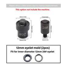 Herramienta de instalación de botones manual WUTA, remaches de hongo silenciosos, prensado manual de ojales (sin/con máquina) herramientas de manualidades DIY - Molde de hongo de 6 mm, 2 piezas - Ver 19