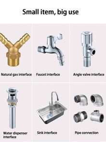 1卷乙烯基聚四氟乙烯（PTFE）水管胶带 - 可靠的无油密封解决方案，适用于管件螺纹密封，白色管道螺纹密封原材料，是家庭管道和DIY项目的必备品