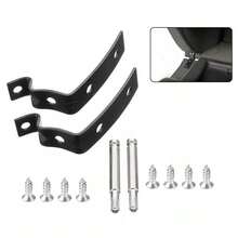 2Set Audi A3 S4 B6 2002-2006 Glove Box Lid Hinge Snapped Repair Fix Kit Brackets UK - Black - View 5