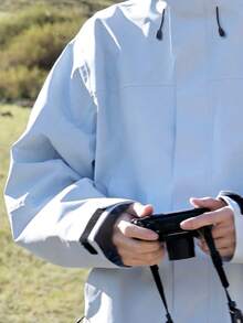 CAMEL CROWN Men's Outdoor Jacket, Autumn/Winter Three-In-One Down Jacket With Detachable Down Liner, Windproof And Waterproof Hiking Jacket - Distant Mountain Blue - View 2