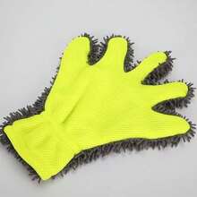 Plush Waterproof Car Wash Gloves, Dedicated Car Brush Cleaning Cloth, Chenille Wheel Hub Towel