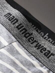 Bộ 2 quần boxer nam bằng cotton thoáng khí, kiểu dáng công sở và thường ngày, màu ngẫu nhiên. - Nhiều màu - Xem 4