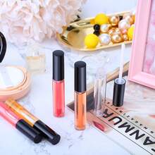 13个3毫升唇釉空瓶套装，带刷子，透明可填充唇彩管，适用于DIY唇彩制作，化妆品容器套装，适合化妆爱好者和DIY项目