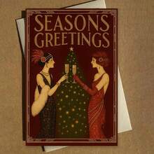 بطاقة تهنئة يول "فرح الأعياد وبركات يول" مع مغلف - تصميم يول الوثني، مثالية لأصدقاء وعائلة الوثنيين، مناسبة لاحتفالات يول، بطاقة تهنئة عيد - متعدد الألوان - مشاهدة 7