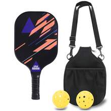 Lightweight Pickleball Racket Carrying Bag, Beginner & Professional Pickleball Racket Fiberglass Set - Black - View 7