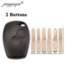 京宇琴遥控车钥匙壳 2/3键 适用于雷诺 Megan Modus Clio Modus Kangoo Logan Sandero Duster 欧宝 N-Issan Almera - 3buttons - 查看 3